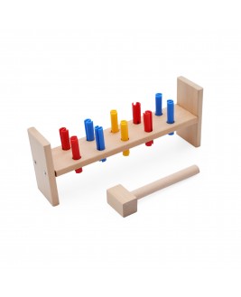 Hamaha Educational Wooden Toy 10 Piece Plug - Cak Montessori Game