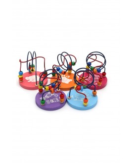 Hamaha Educational Wooden Toy Round Pattern Mini Spiral