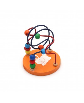 Hamaha Educational Wooden Toy Round Pattern Mini Spiral
