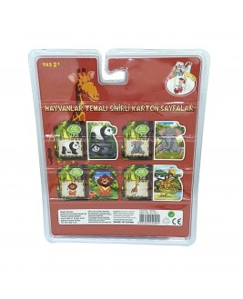 Hamaha Educational Wooden Toy Animal World Themed Magic Water Pen Coloring Book