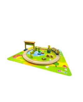 Hamaha Educational Wooden Toy Cute Animals Train Journey