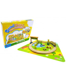 Hamaha Educational Wooden Toy Cute Animals Train Journey