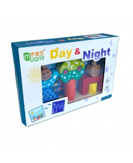 Hamaha Educational Wooden Toy Sun And Moon Day and Night Intelligence Game