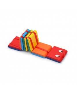 Hamaha Educational Wooden Toy Book Shaped Wooden Caterpillar Toy