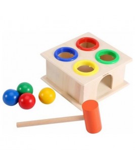 Hamaha Educational Wooden Toy Hammer Case Wooden Toy with Hammer