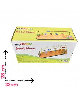Hamaha Educational Wooden Toy Bead Maze Game
