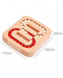 Hamaha Educational Wooden Toy Maze Memory Flat Ball Intelligence Game