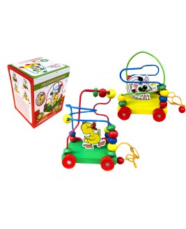 Hamaha Educational Wooden Toy Figured Coordination Bead Maze Spiral Toy