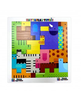 Hamaha Educational Wooden Toy Animals Animals Puzzle Puzzle Bultak Tetris