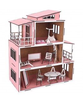 Hamaha Educational Wooden Toy Wooden Furniture Kids Playhouse