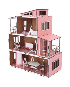 Hamaha Educational Wooden Toy Wooden Furniture Kids Playhouse