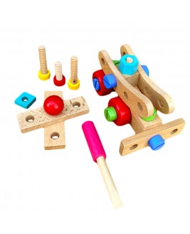 Hamaha Educational Wooden Toy Changing Hazelnut Building Blues