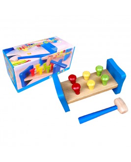 Hamaha Educational Wooden Toy 6 Piece Plug - Nail Nail Game