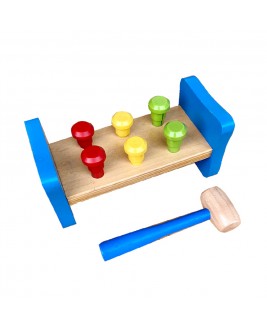 Hamaha Educational Wooden Toy 6 Piece Plug - Nail Nail Game