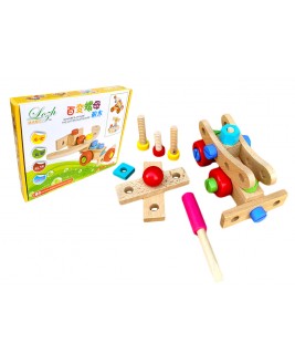 Hamaha Educational Wooden Toy Changing Hazelnut Building Blues