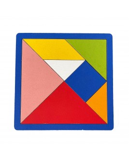 Hamaha Educational Wooden Toy 7 Piece Middle Tangram