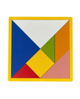 Hamaha Educational Wooden Toy 7 Piece Large Tangram