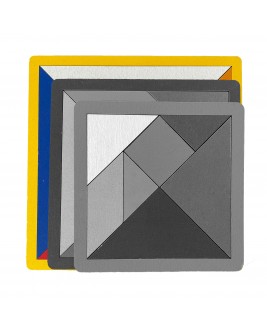 Hamaha Educational Wooden Toy 7 Piece Large Tangram