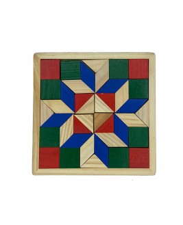 Hamaha Educational Wooden Toy Mimosa Puzzle Tangram