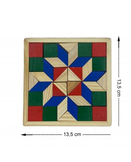 Hamaha Educational Wooden Toy Mimosa Puzzle Tangram