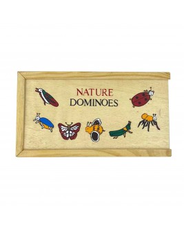 Hamaha Educational Wooden Toy 28 Pieces Nature Domino Game