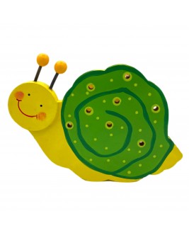  Hamaha Educational Wooden Toy Snail Shaped Wooden Night Light
