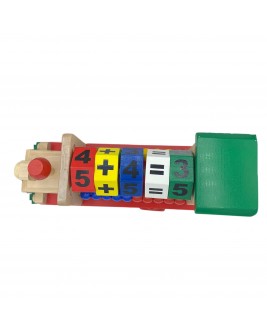  Hamaha Educational Wooden Toy Large Size Math Themed Train