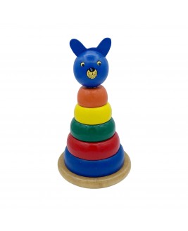 Hamaha Educational Wooden Toy Mouse Counting Rings