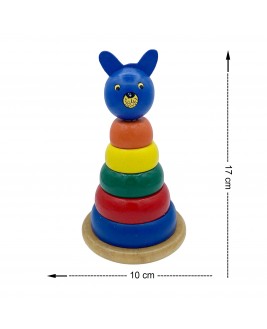 Hamaha Educational Wooden Toy Mouse Counting Rings