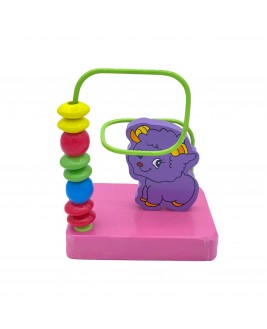 Hamaha Educational Wooden Toy Lamb Figured Mini Spiral
