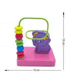 Hamaha Educational Wooden Toy Lamb Figured Mini Spiral