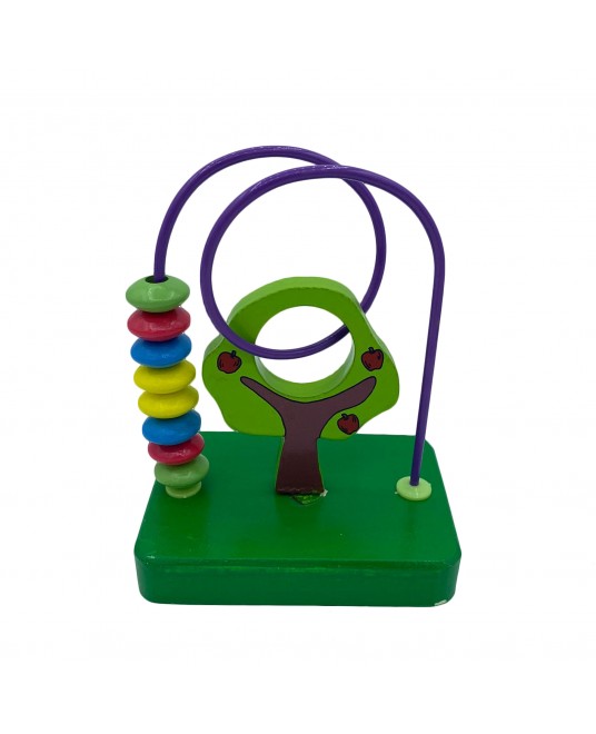 Hamaha Educational Wooden Toy Tree Figure Mini Spiral