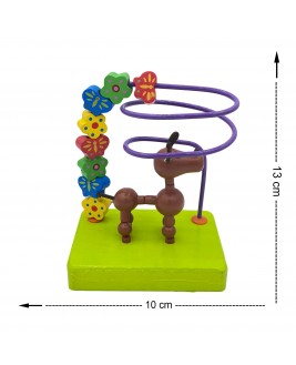  Hamaha Educational Wooden Toy Dog Figure Mini Spiral