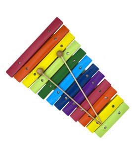  Hamaha Educational Wooden Toy 12 Note Rainbow Wooden Xylophone Musical Instrument