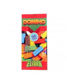 Hamaha Educational Wooden Toy 100 Pieces Domino Game