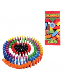 Hamaha Educational Wooden Toy 100 Pieces Domino Game