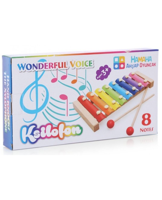  Hamaha Educational Wooden Toy 8 Notes 8 Tones 8 Keys Xylophone