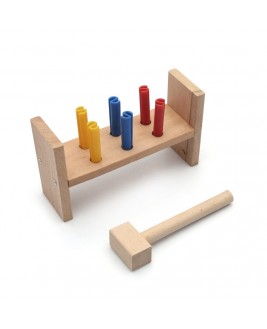Hamaha Educational Wooden Toy 6 Piece Plug - Cak Montessori Game
