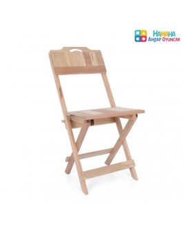Hamaha Educational Wooden Toy Large Size Wooden Folding Chair