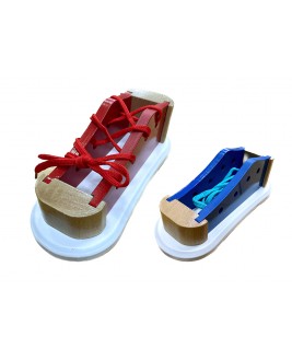 Hamaha Educational Wooden Toy Wooden Lacing Game