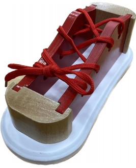 Hamaha Educational Wooden Toy Wooden Lacing Game