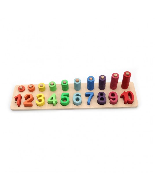 Hamaha Educational Wooden Toy Logarithmic Number Sequences