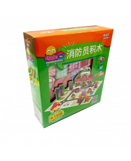 Hamaha Educational Wooden Toy Fire Truck Wooden Play Set 25 Pieces