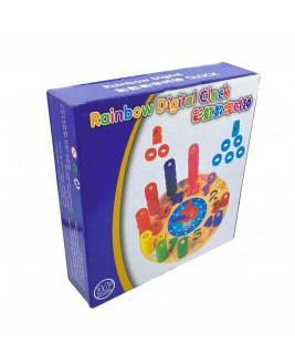 Hamaha Educational Wooden Toy Geometric Shaped Logarithmic Clock